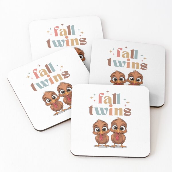 Item preview, Fall Twin Baby Announcement,  Mother of Twins,  Mom Twins designed and sold by KolorellaS.