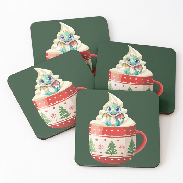 Item preview, Christmas Dragon Hot Chocolate designed and sold by FableAndThread.