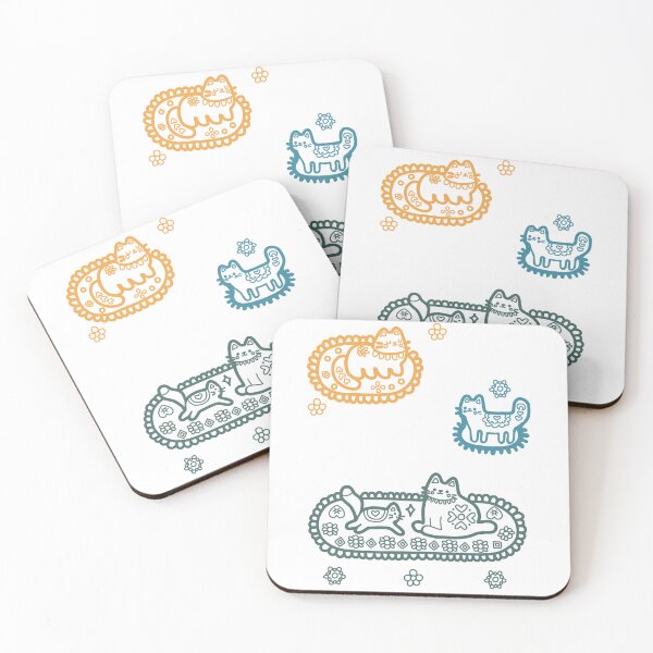 Item preview, KittyKat -  Fluffy Kittens on Cozy Cat Mats designed and sold by KittyKatCats.