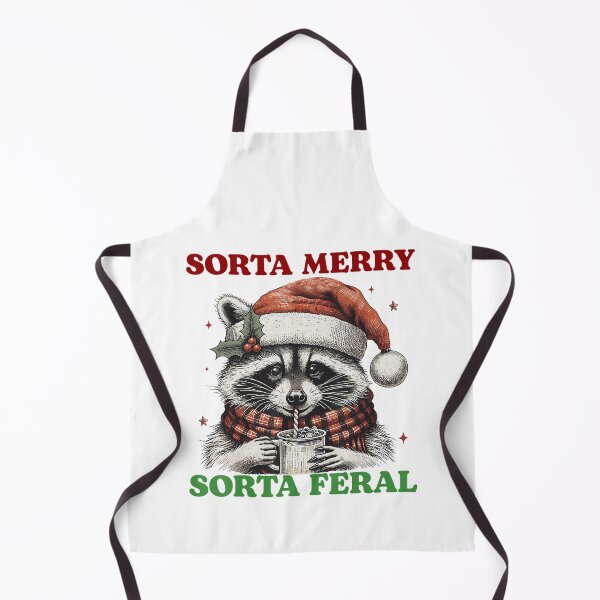 Item preview, Sorta Merry Sorta Feral Funny Feral Rccoon designed and sold by spirorinin.
