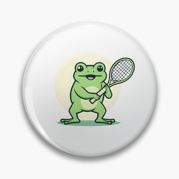 Item preview, A Cute Tennis Player Frog designed and sold by DWorriBHappi.