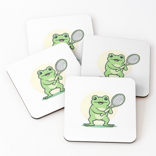 Item preview, A Cute Tennis Player Frog designed and sold by DWorriBHappi.