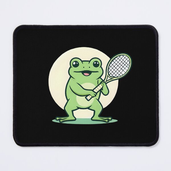 Item preview, A Cute Tennis Player Frog designed and sold by DWorriBHappi.