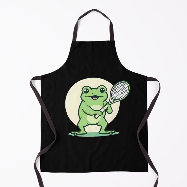 Item preview, A Cute Tennis Player Frog designed and sold by DWorriBHappi.