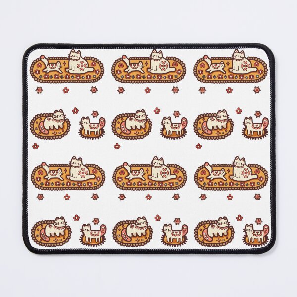Item preview, KittyKat - Fluffy Kittens on Cozy Cat Mats designed and sold by KittyKatCats.
