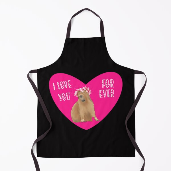 Item preview, Capybara - I love you forever with pink heart designed and sold by A Sweet  Fragrance Art.