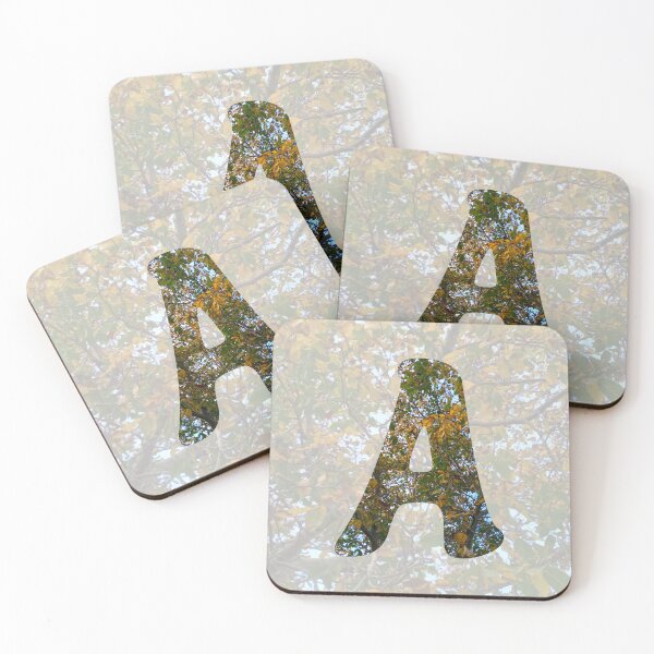Artikelvorschau, Fettgedruckter Buchstabe „A“ – Herbstliches Walnussbaum-Design :) entworfen und verkauft von Myriel-Myriel.