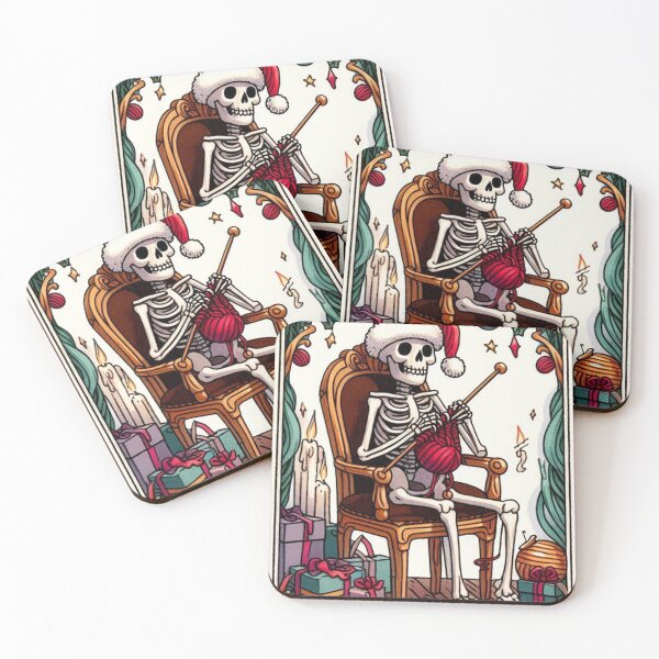 Item preview, Knitting Tarot, Christmas Skeleton Knitting Tarot  designed and sold by clarkfraser.