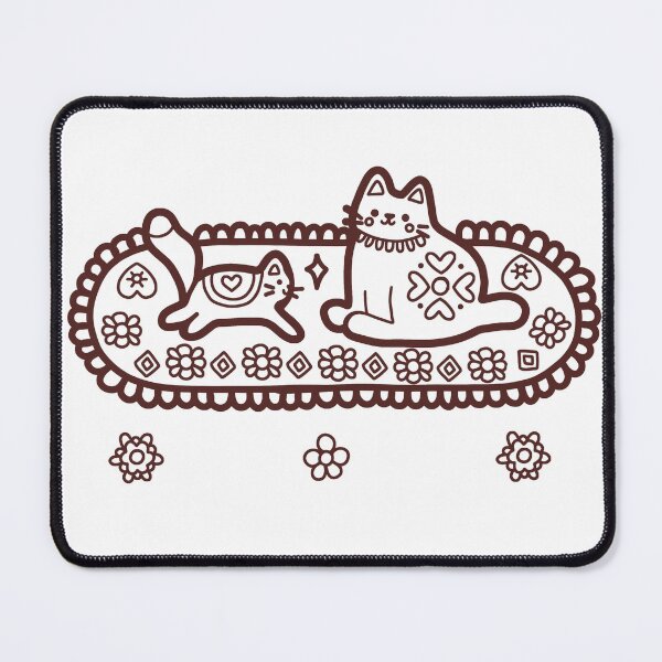 Item preview, KittyKat - Fluffy Kittens on Cozy Cat Mats designed and sold by KittyKatCats.