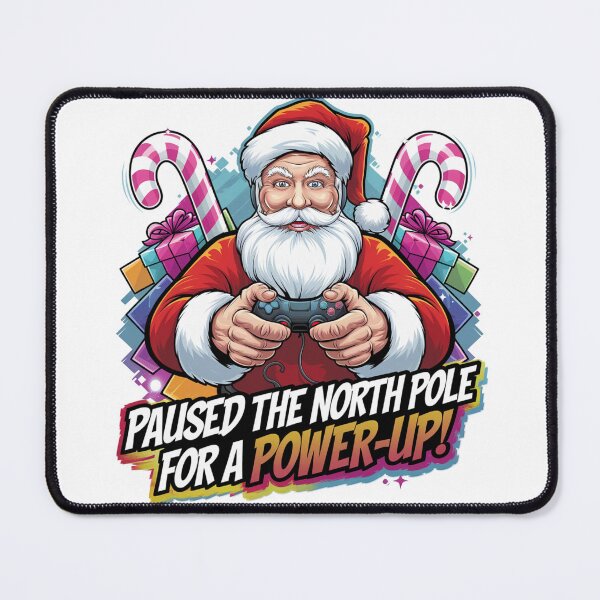Item preview, Santa, the Holiday Gamer! designed and sold by stickercuffs.