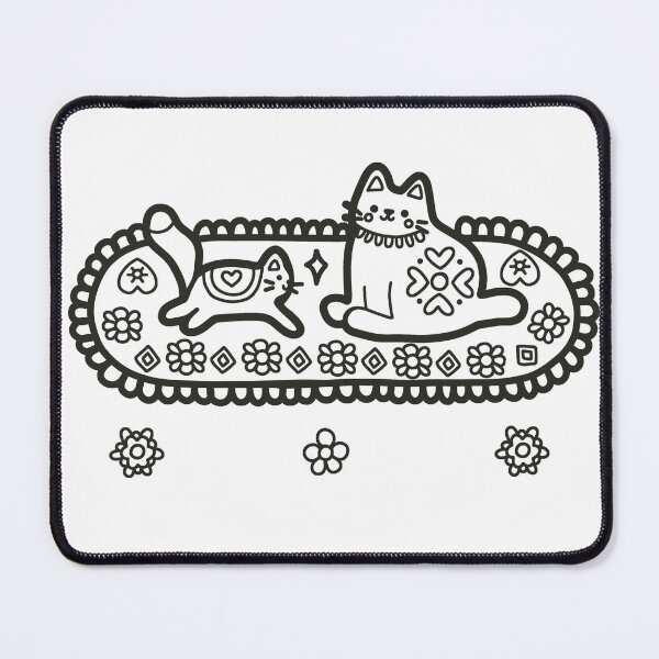 Item preview, KittyKat - Fluffy Kittens on Cozy Cat Mats designed and sold by KittyKatCats.