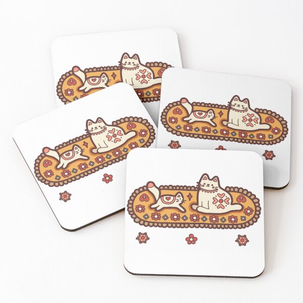 Item preview, KittyKat -  Fluffy Kittens on Cozy Cat Mats designed and sold by KittyKatCats.