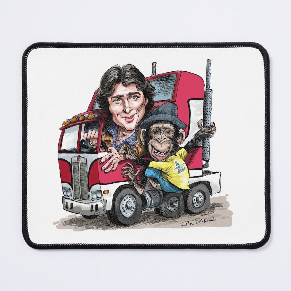 Item preview, BJ and The Bear caricature designed and sold by IanBakerToons.