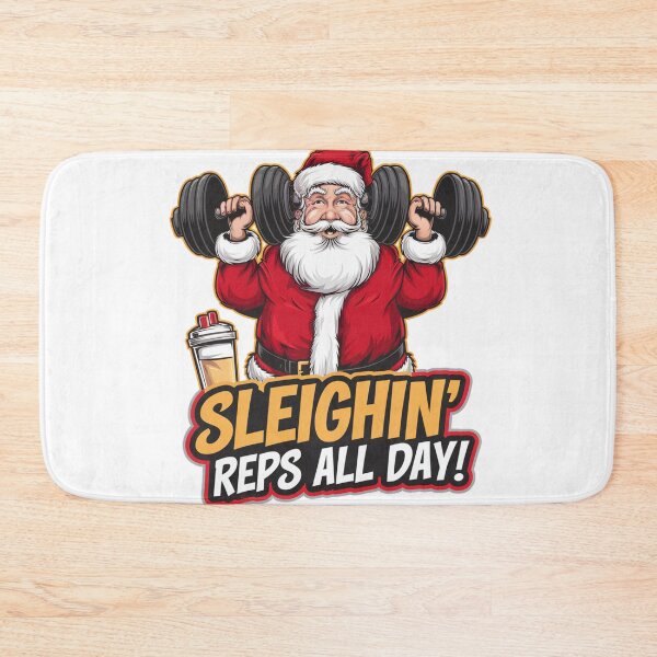 Item preview, Gym Santa’s Sleigh-Day Workout designed and sold by stickercuffs.