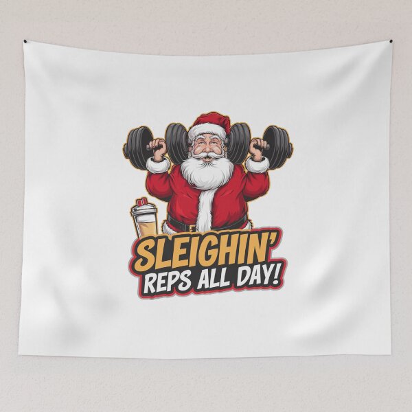 Item preview, Gym Santa’s Sleigh-Day Workout designed and sold by stickercuffs.