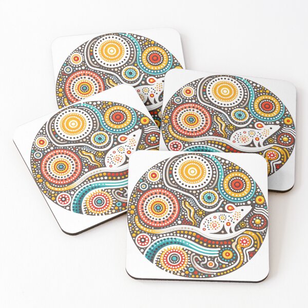 Item preview, Vibrant Animal Artwork - cute Antechinuses mouse designed and sold by FOLK ART FUSION by heidiannemorris.