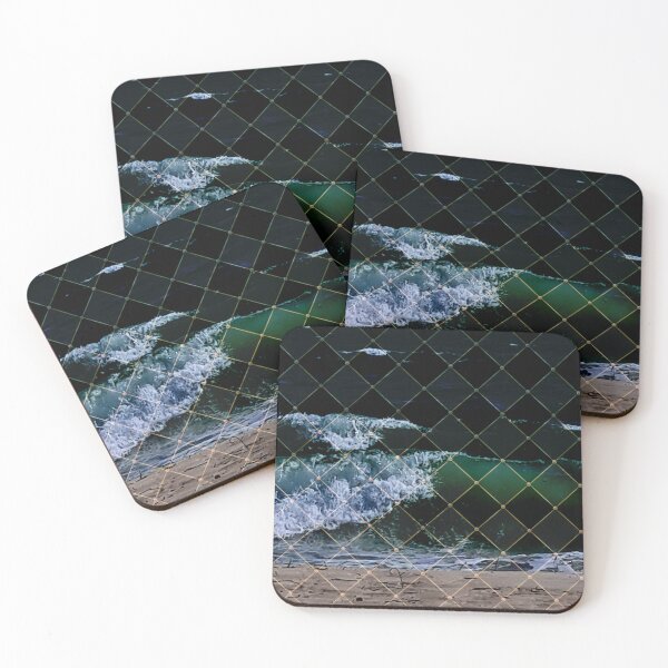 Item preview, Netted waves, green designed and sold by FlossOrFi.