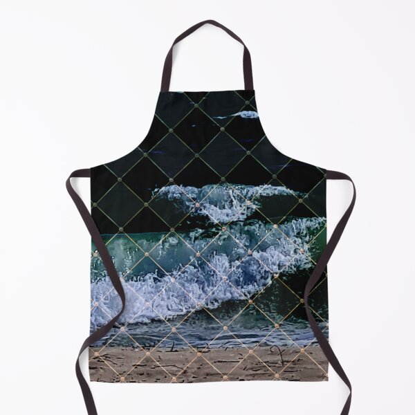 Item preview, Netted waves, green designed and sold by FlossOrFi.