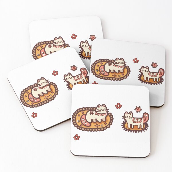 Item preview, KittyKat -  Fluffy Kittens on Cozy Cat Mats designed and sold by KittyKatCats.