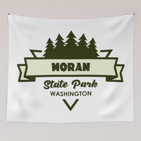 Item preview, Moran State Park Washington Trees And Ribbon designed and sold by bivenart.