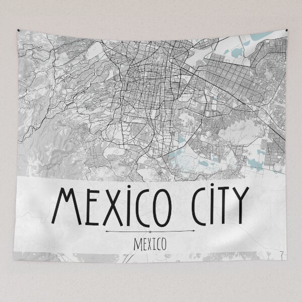 Item preview, Mexico City Map designed and sold by TravelWish.