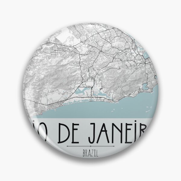 Item preview, Rio de Janeiro City Map designed and sold by TravelWish.