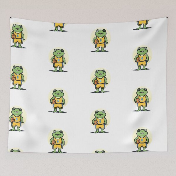 Item preview, A Cute Basketball Player Frog designed and sold by DWorriBHappi.