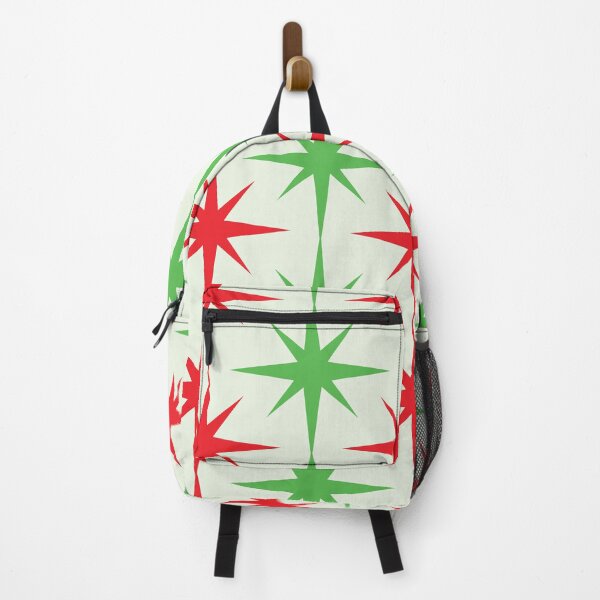 Item preview, Mid Century Christmas Red and Green Atomic Starbursts Pattern designed and sold by Yasminepatterns .