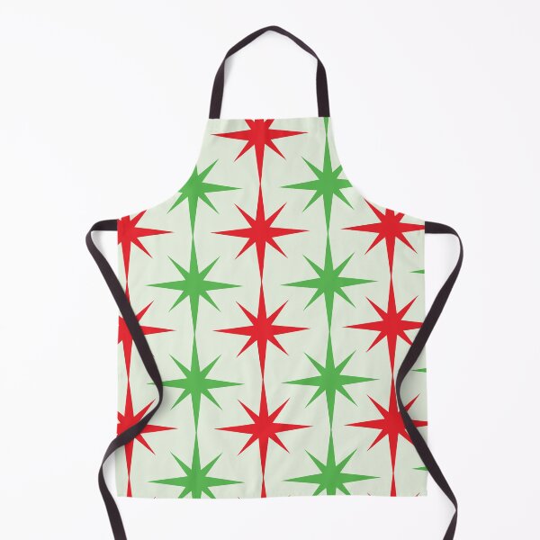 Item preview, Mid Century Christmas Red and Green Atomic Starbursts Pattern designed and sold by Yasminepatterns .