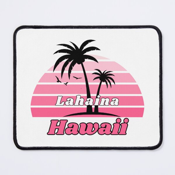 Item preview, Retro Cool Lahaina Beach Hawaii Palm Tree at Sunset Souvenirs designed and sold by karmdaf.