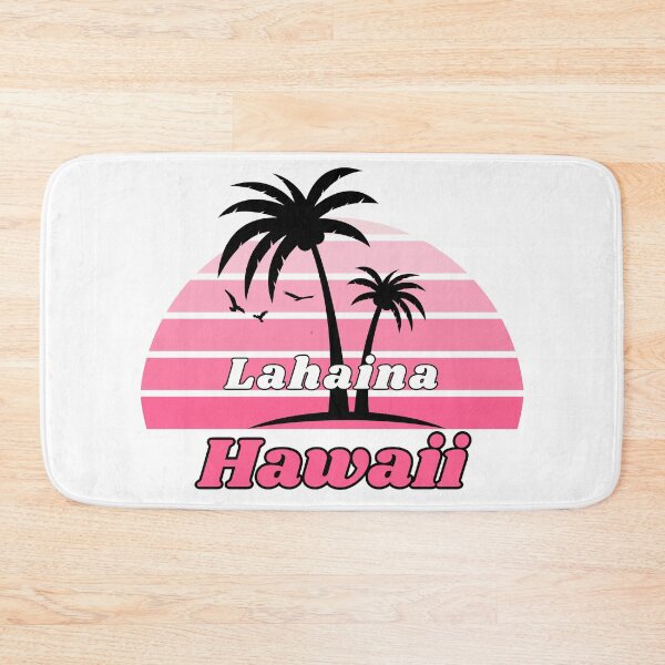 Item preview, Retro Cool Lahaina Beach Hawaii Palm Tree at Sunset Souvenirs designed and sold by karmdaf.