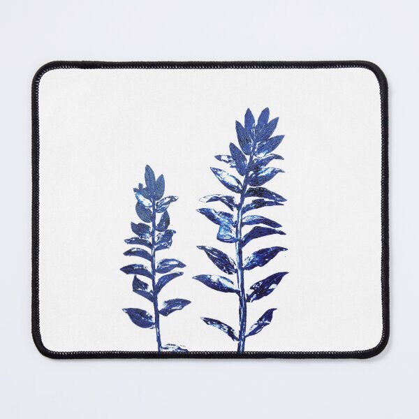 Item preview, 2 navy blue branches leafs arts  designed and sold by ColorandColor.
