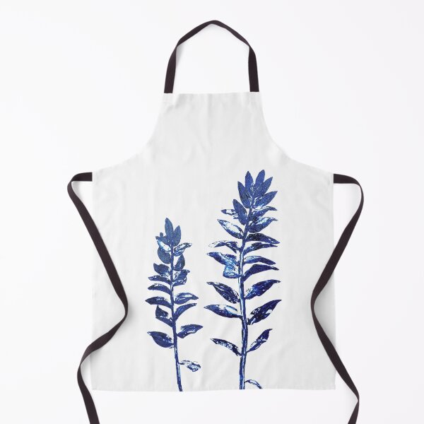Item preview, 2 navy blue branches leafs arts designed and sold by ColorandColor.
