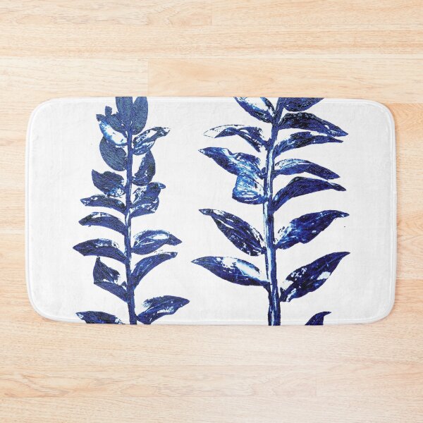 Item preview, 2 navy blue branches leafs arts  designed and sold by ColorandColor.