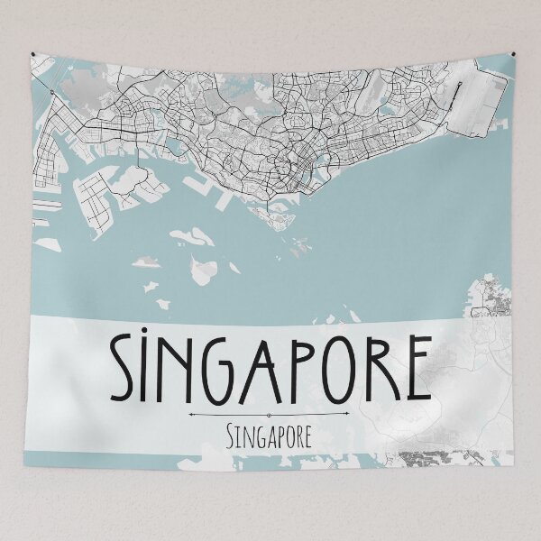 Artikelvorschau, Singapur Stadtplan entworfen und verkauft von TravelWish.