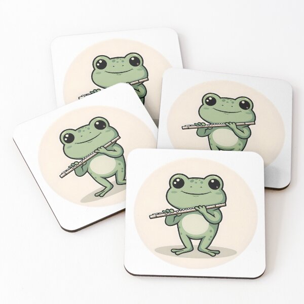 Item preview, A Cute Flutist Frog designed and sold by DWorriBHappi.