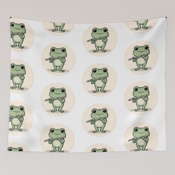 Item preview, A Cute Flutist Frog designed and sold by DWorriBHappi.