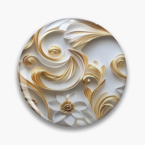 Item preview, Gold Paper Floral designed and sold by PrintsByFrank.