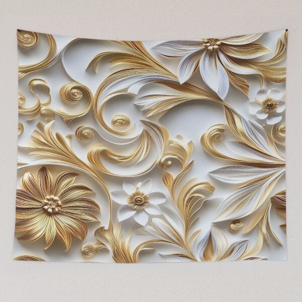 Item preview, Gold Paper Floral designed and sold by PrintsByFrank.
