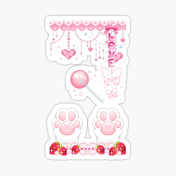 Item preview, weet Kawaii Aesthetic - Love & Pink Vibes designed and sold by bytx.