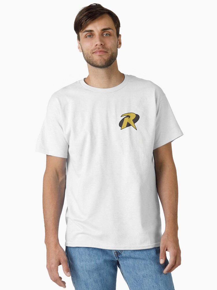Aperçu 1 sur 7. T-shirt classique avec l'œuvre Symbole du rouge-gorge créée et vendue par Enchantedtex.