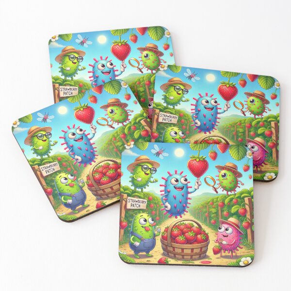 Item preview, Microbes’ Strawberry-Picking Fun at the Patch designed and sold by AdoraSticks.
