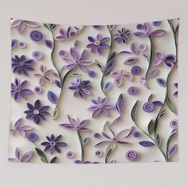 Item preview, Lavender Paper Floral designed and sold by PrintsByFrank.