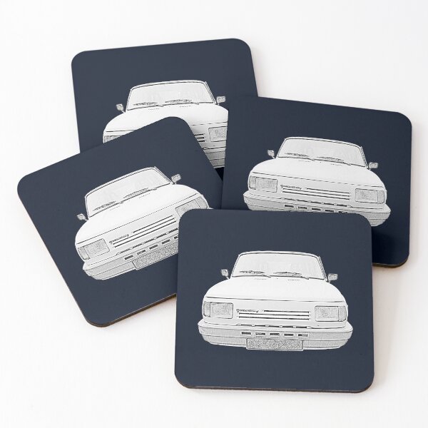 Item preview, Wartburg 1.3 1990s German classic car monochrome designed and sold by soitwouldseem.