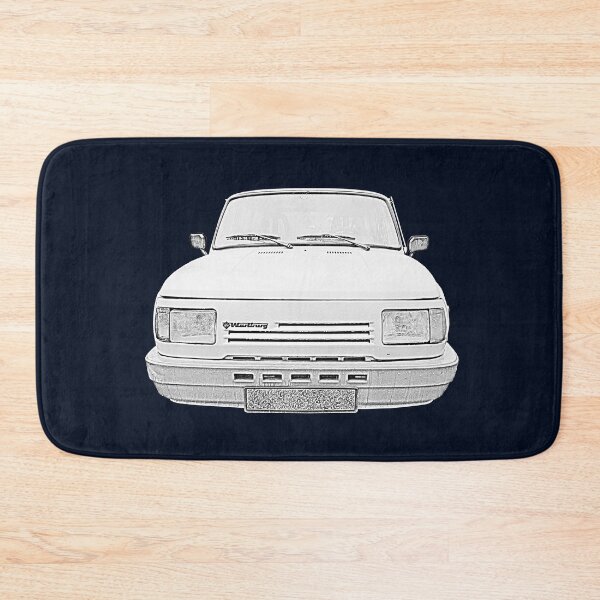 Item preview, Wartburg 1.3 1990s German classic car monochrome designed and sold by soitwouldseem.