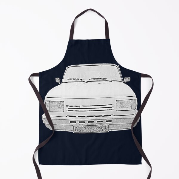 Item preview, Wartburg 1.3 1990s German classic car monochrome designed and sold by soitwouldseem.