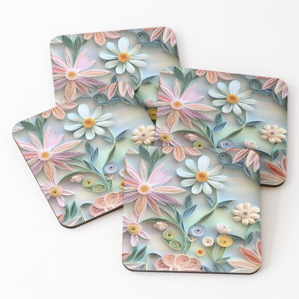 Item preview, Pastel Paper Floral designed and sold by PrintsByFrank.