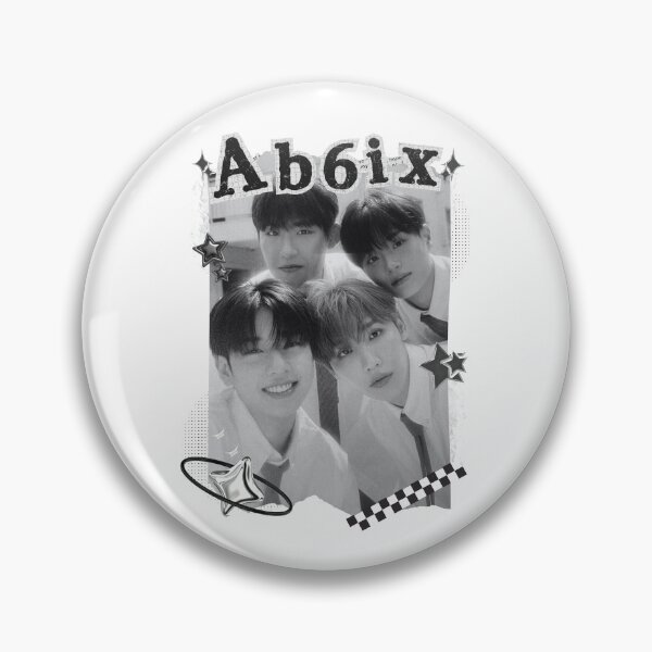Item preview, Monochrome K-pop Vibes: AB6IX Collage Design designed and sold by AJUNICE STUDIO.