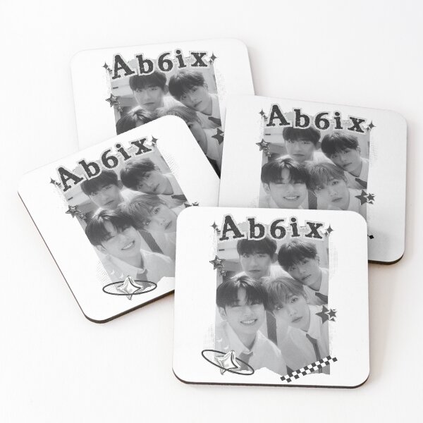 Item preview, Monochrome K-pop Vibes: AB6IX Collage Design designed and sold by AJUNICE STUDIO.