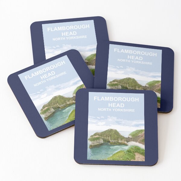 Item preview, Flamborough North Yorkshire Travel location poster Scarborough designed and sold by BarbaraGlebska.